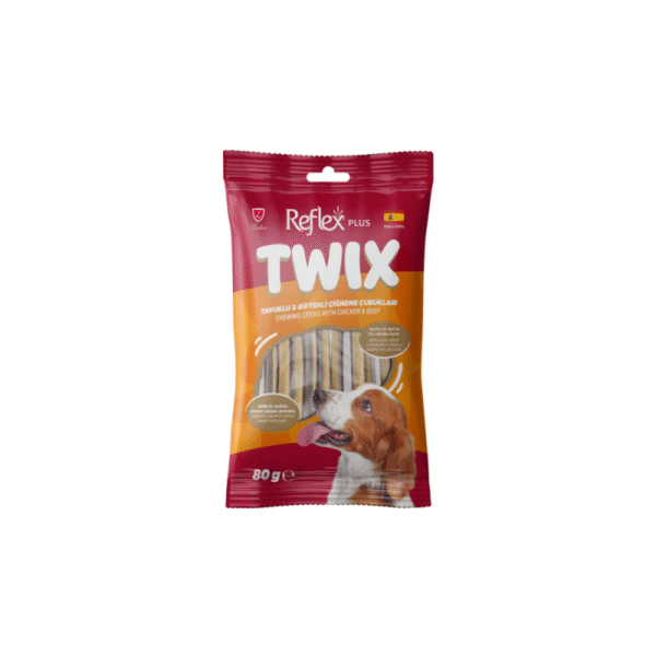 Twix / Tavuklu & Biftekli Çiğneme Çubukları Yetişkin Köpek Ödül Maması 80 Gr