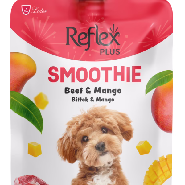 Smoothie / Biftekli ve Mangolu Yetişkin Köpek Sıvı Ödül Maması 85 Gr