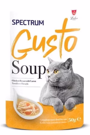 Spectrum Gusto Tavuklu ve Havuçlu Kedi Çorbası 50gr - Görsel 2