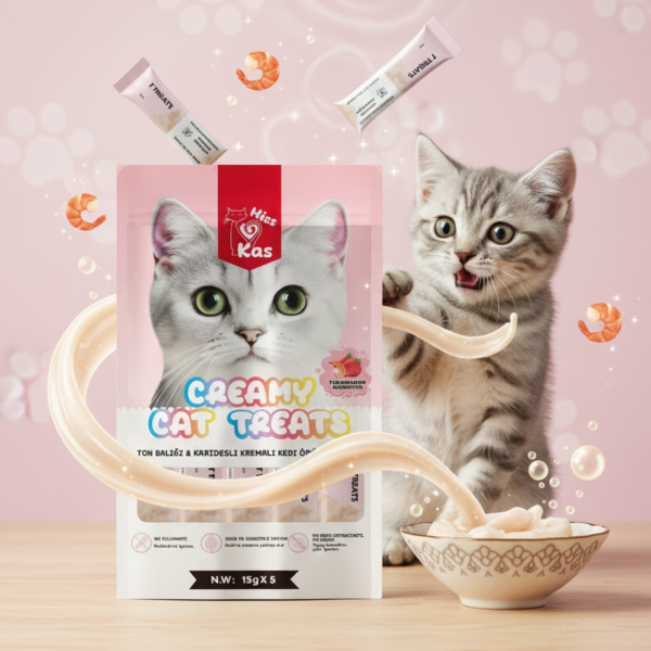 Miss Kas Ton Balığı ve Karidesli Kremalı Kedi Ödül Maması 15gx5