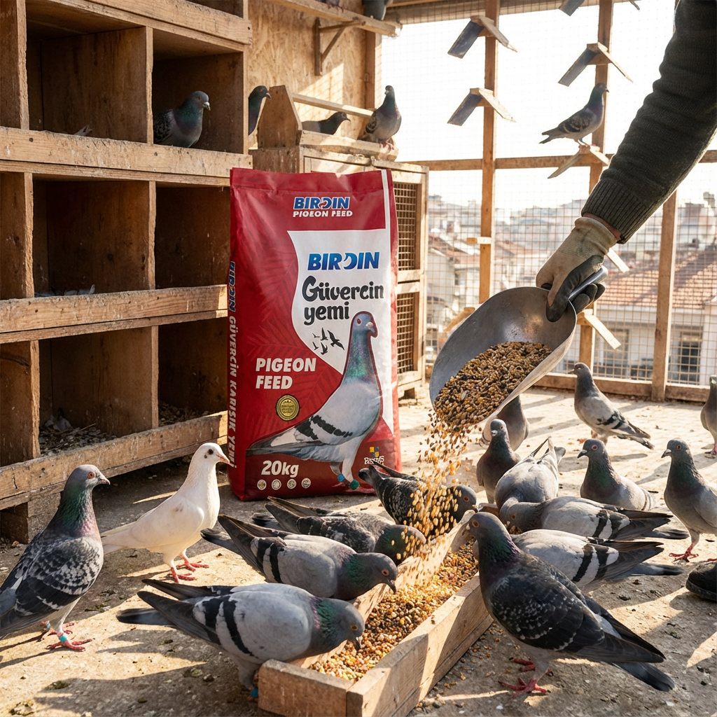 BIRDIN GÜVERCİN KARIŞIK YEMİ 20 Kg kullanım görseli
