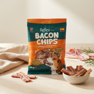 Bacon Chips / Çiğnemelik Jambon Dilimleri Yetişkin Köpek Ödül Maması 85 Gr kullanım görseli