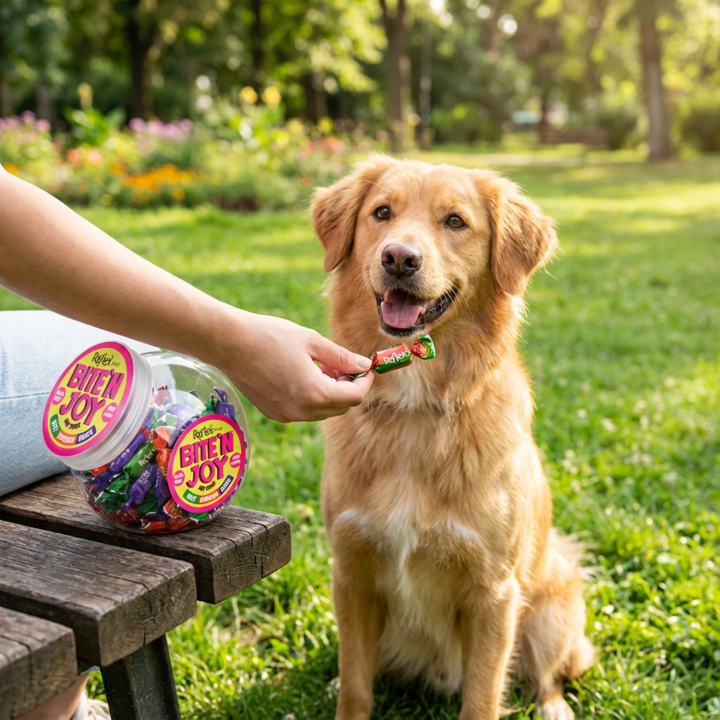 Bite'n Joy / Dana Etli, Tavuklu ve Ördek Etli Köpek Ödül Maması kullanım görseli