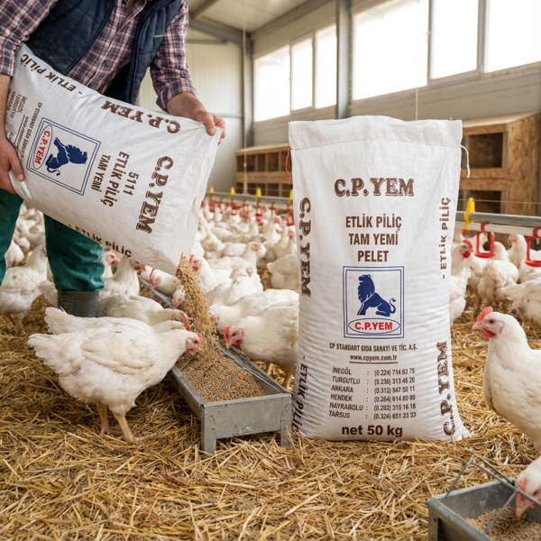 C.P ETLİK PİLİÇ YEMİ PELET kullanım görseli