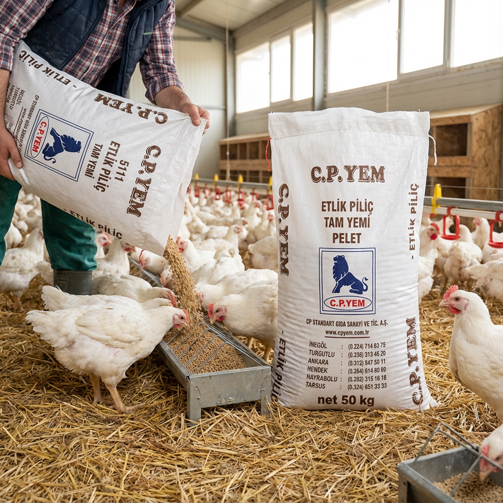 C.P ETLİK PİLİÇ YEMİ PELET kullanım görseli