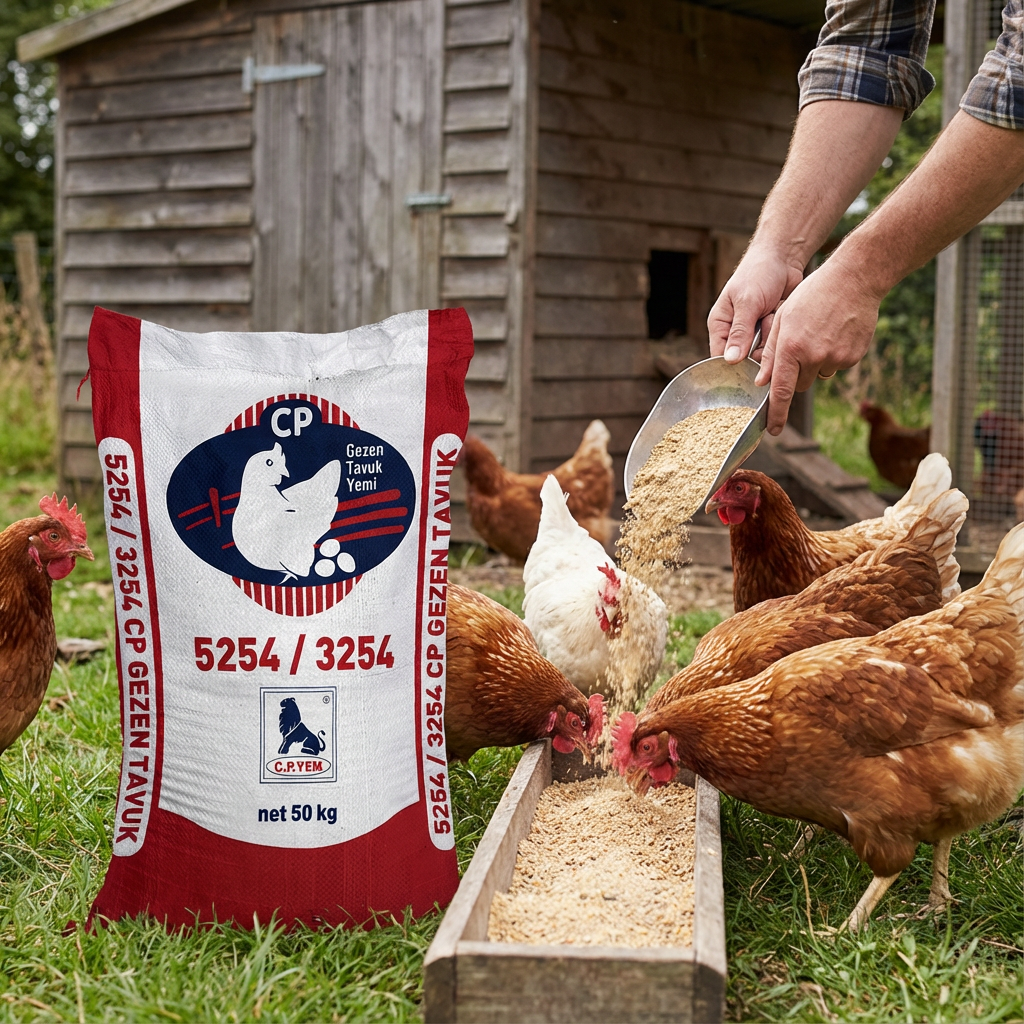 C.P GEZEN YUMURTA TAVUK YEMİ TOZ kullanım görseli