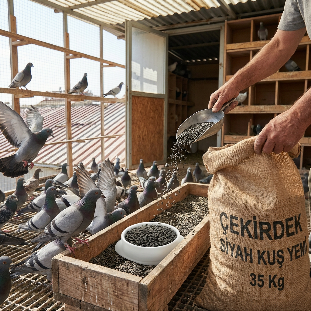 ÇEKİRDEK SİYAH KUŞ YEMİ 35 Kg kullanım görseli