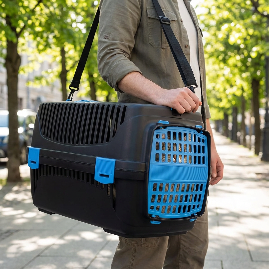 EKO BOX KEDİ TAŞIMA ÇANTASI kullanım görseli