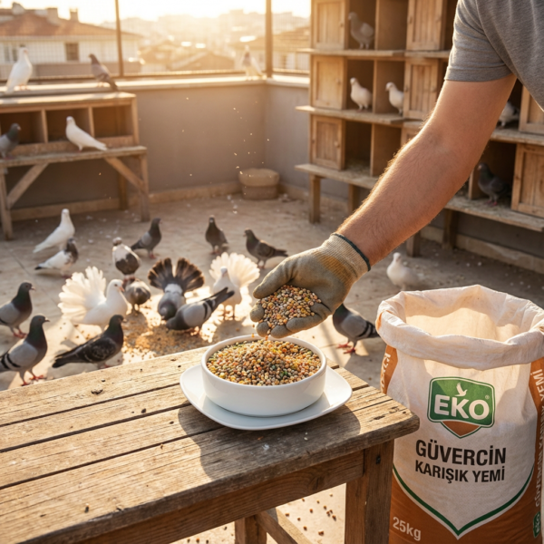 EKO GÜVERCİN KARIŞIK YEMİ 25 KG kullanım görseli