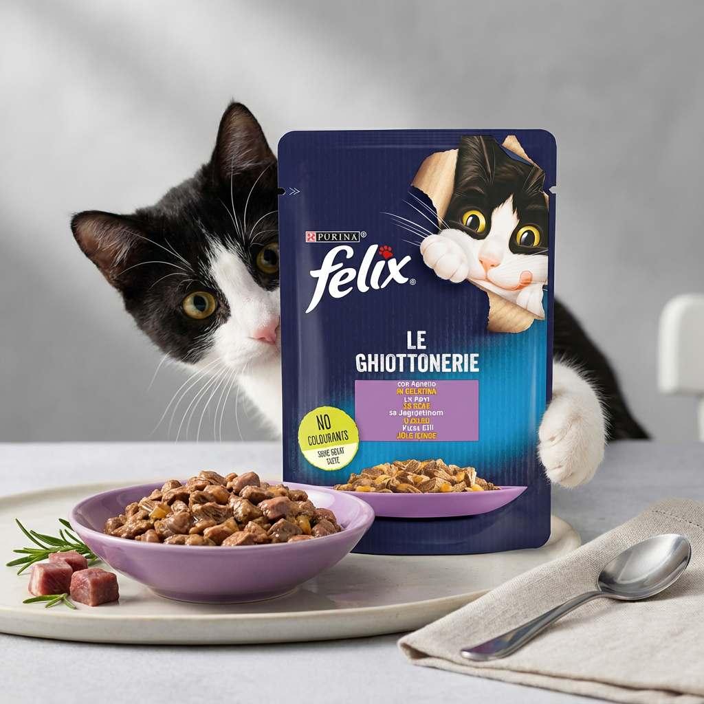 Felix Kuzulu Yaş Mama 85 G kullanım görseli