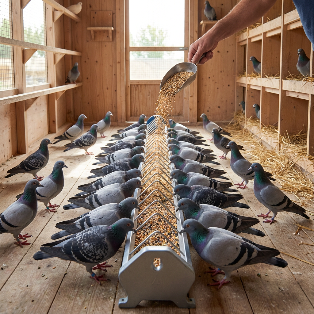 GÜVERCİN YEMLİĞİ 1 METRE METAL kullanım görseli