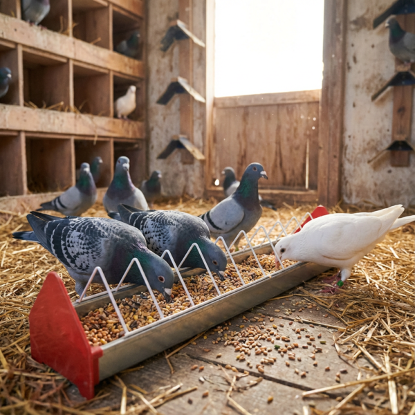 GÜVERCİN YEMLİĞİ 50 CM METAL kullanım görseli