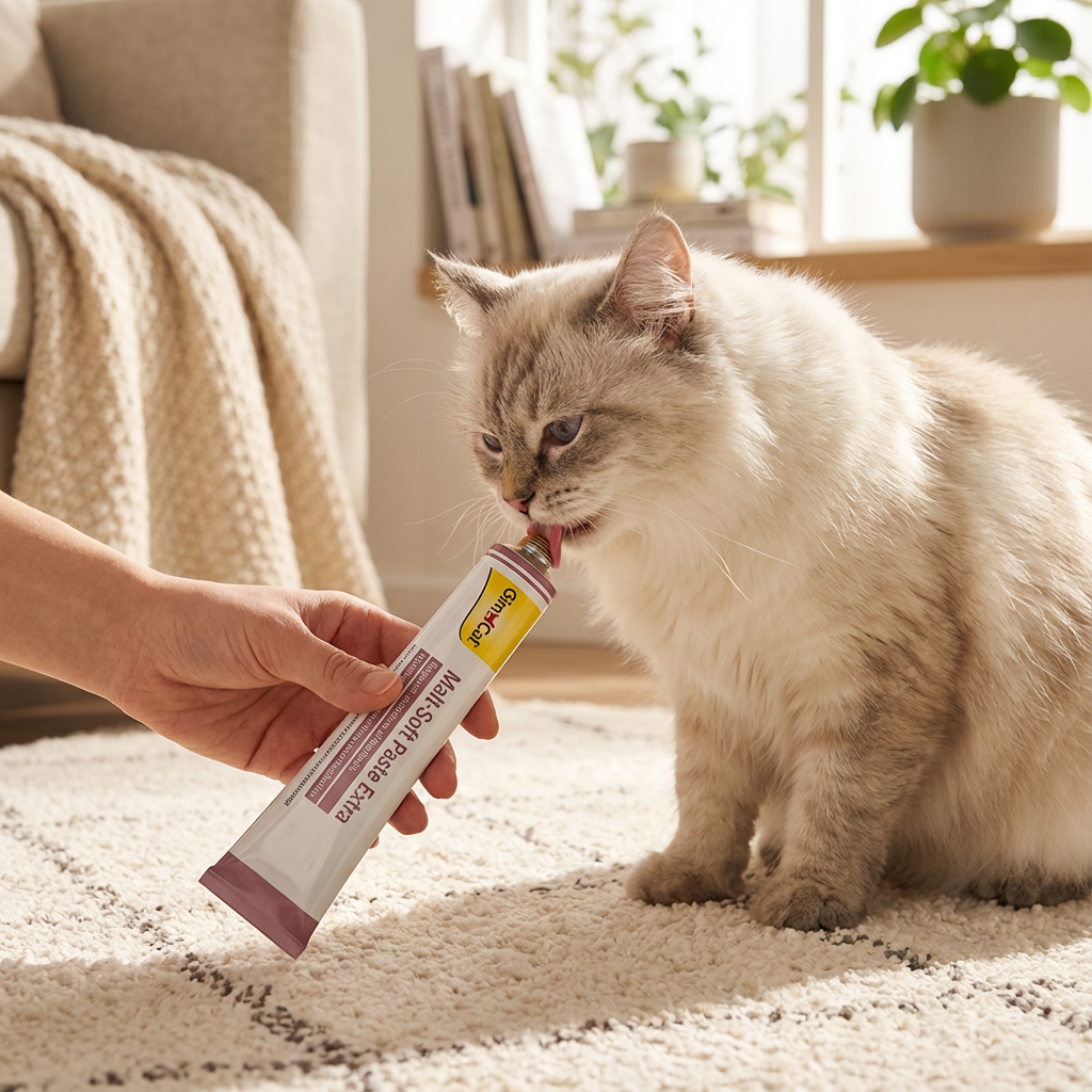 Gimcat Malt Soft Extra Kedi Macunu 100 gr kullanım görseli