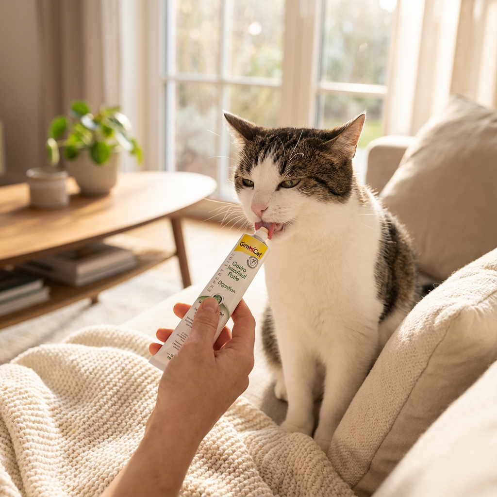 Gimcat Sindirimi Destekleyen Kedi Macunu 50 gr kullanım görseli