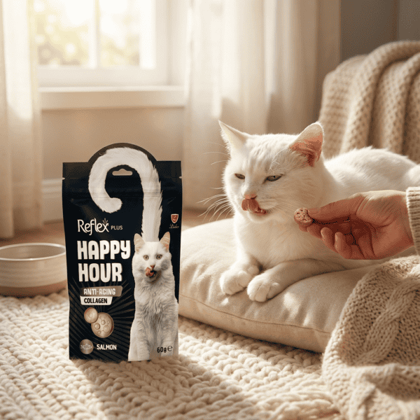 Happy Hour / Anti-Aging Collagen Kedi Ödül Maması 60 Gr kullanım görseli