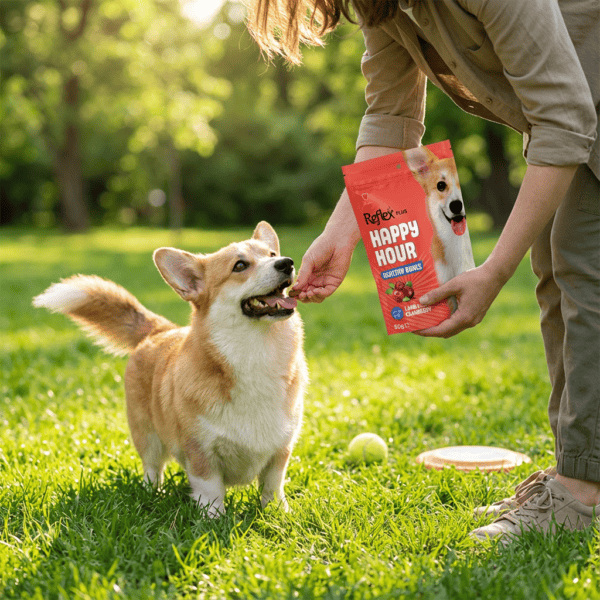 Happy Hour / Healthy Bones - Sağlıklı Kemikler için Destekleyici Köpek Ödül Maması 60 Gr kullanım görseli