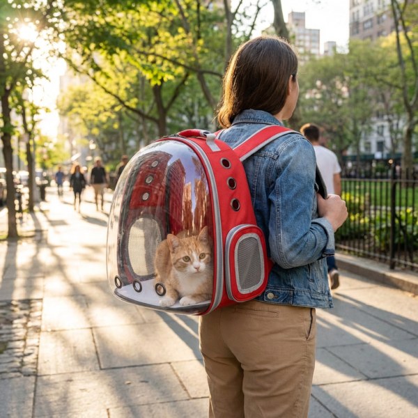 KEDİ TAŞIMA ÇANTASI BAG CAT kullanım görseli