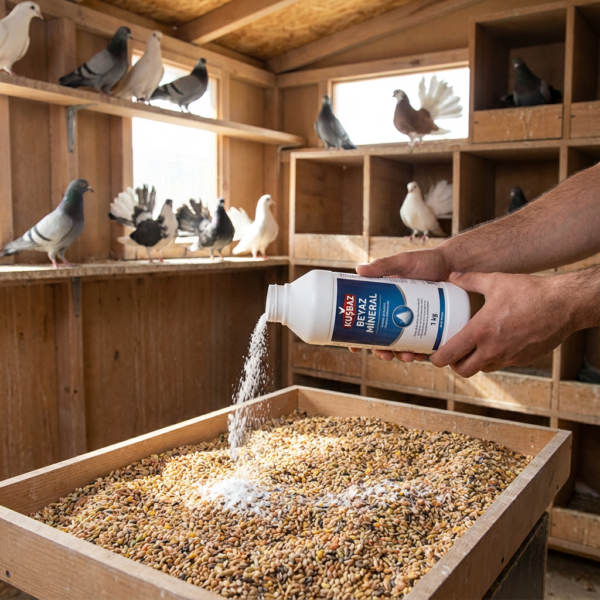 KUŞBAZ BEYAZ MİNERAL 1 KG kullanım görseli