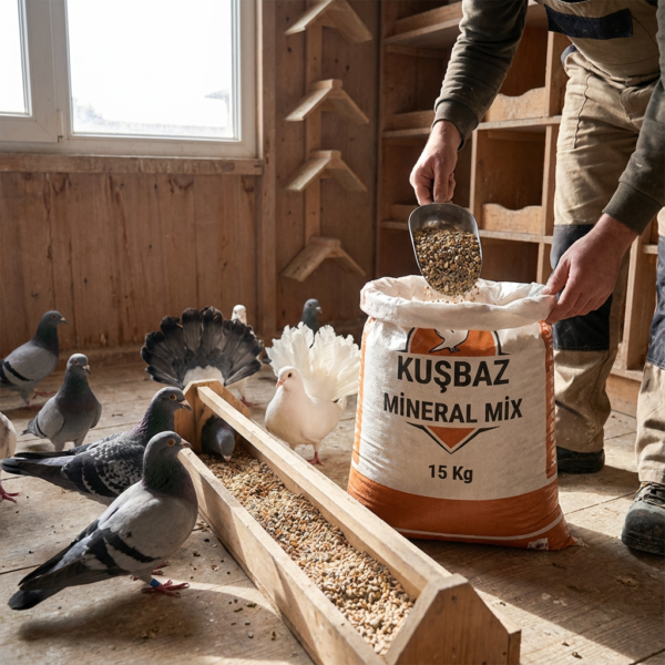 KUŞBAZ MİNERAL MİX 15 Kg Çuval kullanım görseli