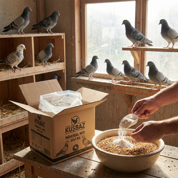 KUŞBAZ MİNERAL MİX 20x1 KG kullanım görseli