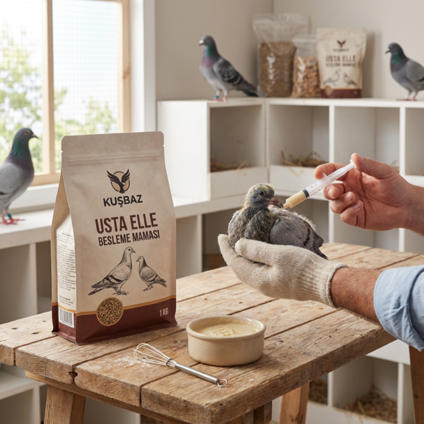 KUŞBAZ USTA ELLE BESLEME MAMASI 1 KG kullanım görseli