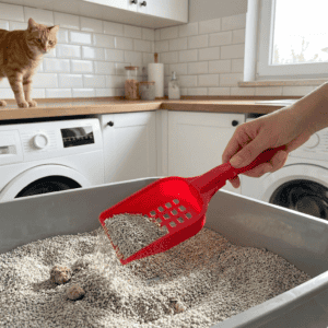 Kedi Kumu Küreği kullanım görseli