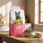 King Kuzu Etli ve Pirinçli Yetişkin Kedi Maması 15 kg kullanım görseli