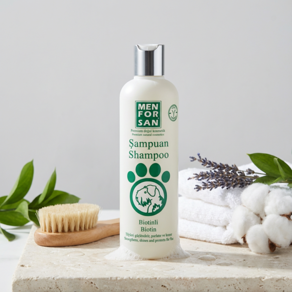MENFORSAN BİOTİNİ KÖPEK ŞAMPUANI 300ML kullanım görseli