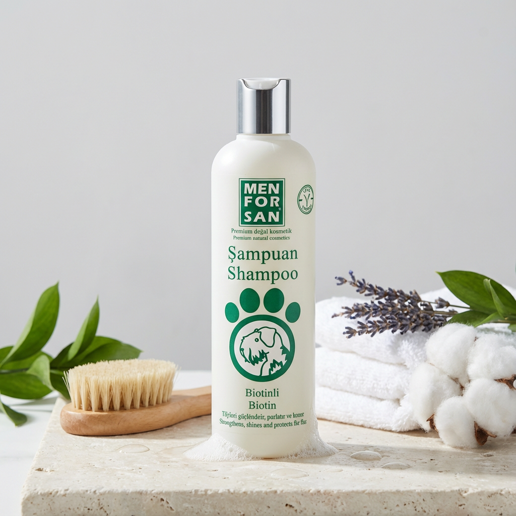 MENFORSAN BİOTİNİ KÖPEK ŞAMPUANI 300ML kullanım görseli