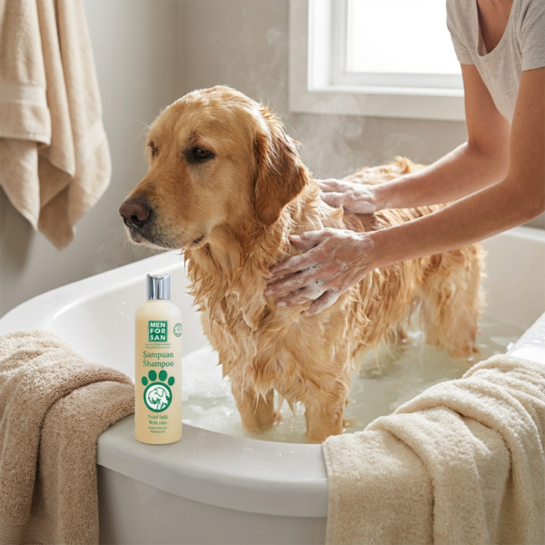 MENFORSAN YULAF ÖZLÜ KÖPEK ŞAMPUANI 300ML kullanım görseli