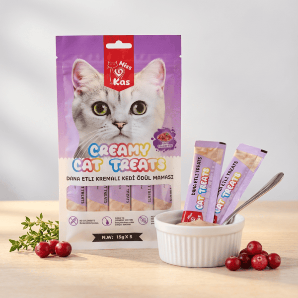 Miss Kas Dana Etli Kremalı Kedi Ödül Maması 15gx5 kullanım görseli