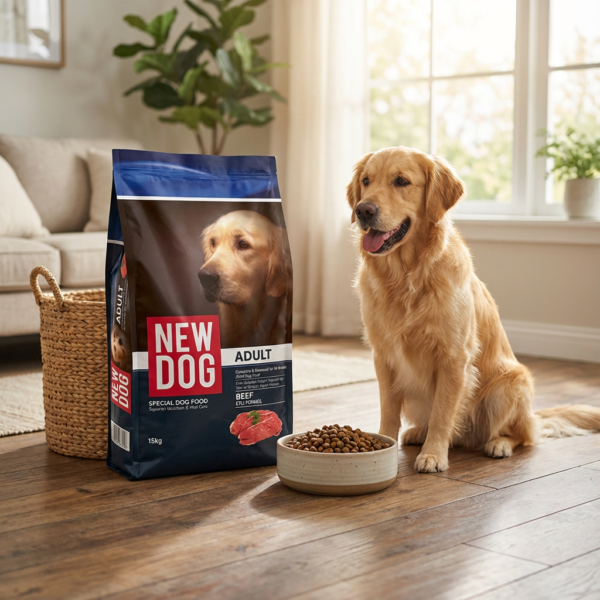 New Dog Biftekli Yetişkin Köpek Maması 15 Kg kullanım görseli
