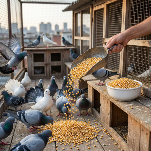 PATLAK MISIR KUŞ YEMİ 25KG kullanım görseli