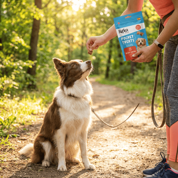 Pocket Treats / Kilo Kontrolü İçin Köpek Ödül Maması kullanım görseli