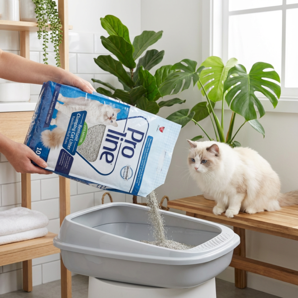 Proline Kokusuz Doğal İnce Taneli Topaklanan Kedi Kumu 5 lt kullanım görseli