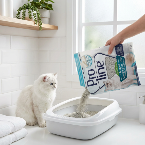 Proline Marsilya Sabunu Kokulu Bentonit Kedi Kumu 5 Lt kullanım görseli