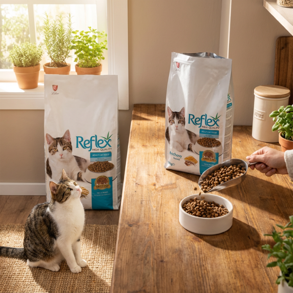 Reflex Anchovy Hamsili Yetişkin Kedi Maması 15 kg kullanım görseli