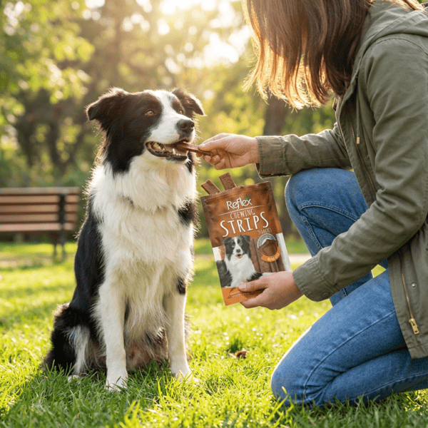Reflex Chewing Strips Snacks kullanım görseli