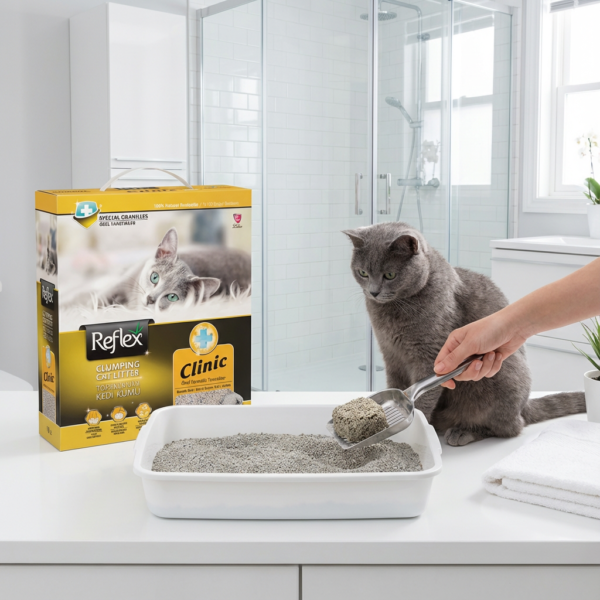 Reflex Clinic İdrar Yolu Hastalığı Önleyen Kedi Kumu 10 lt kullanım görseli