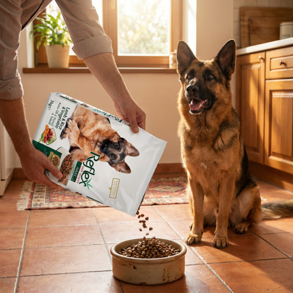Reflex Kuzu Etli Pirinçli Ve Sebzeli Yetişkin Köpek Maması 3 kg kullanım görseli