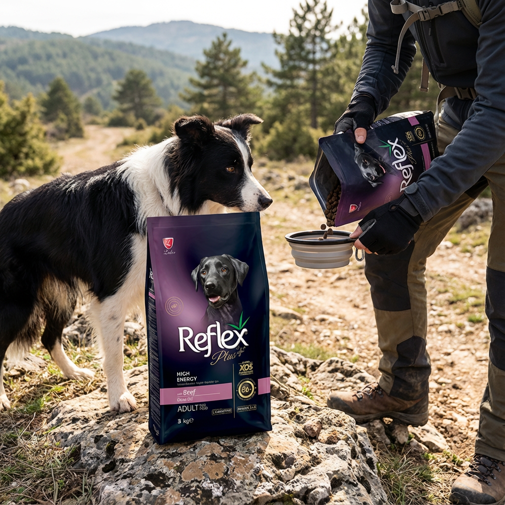 Reflex Plus High Energy Biftekli Yetişkin Köpek Maması 3 Kg kullanım görseli