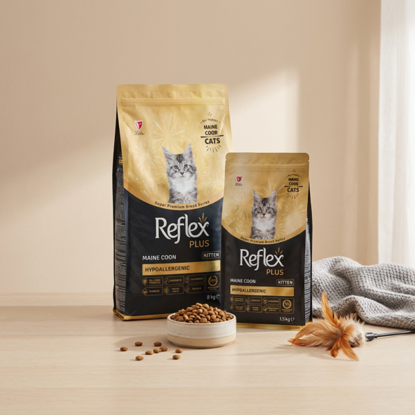 Reflex Plus Maine Coon Yavru Kedi Maması 8 Kg kullanım görseli