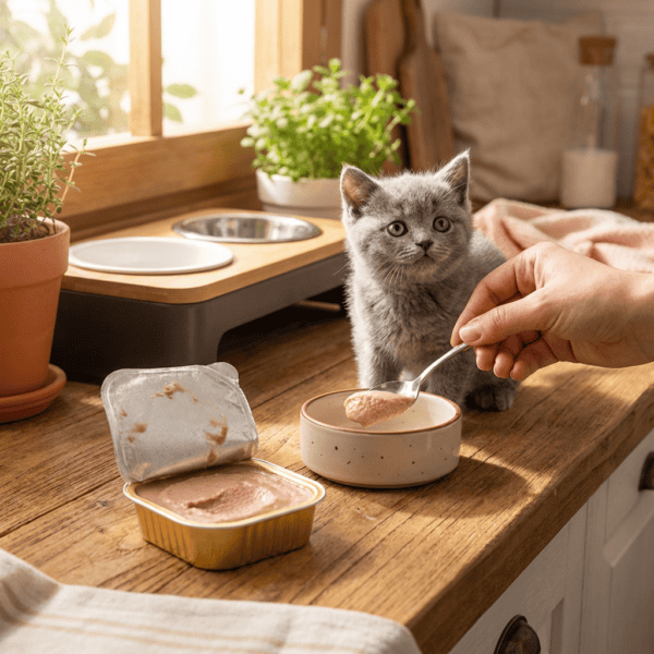 Reflex Plus Pate Organik Tavuklu Yavru Kedi Maması 85 g kullanım görseli