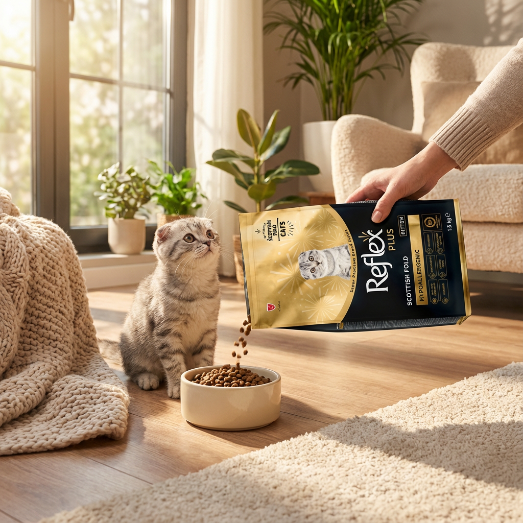 Reflex Plus Scottish Fold Yavru Kedi Maması 1,5 Kg kullanım görseli