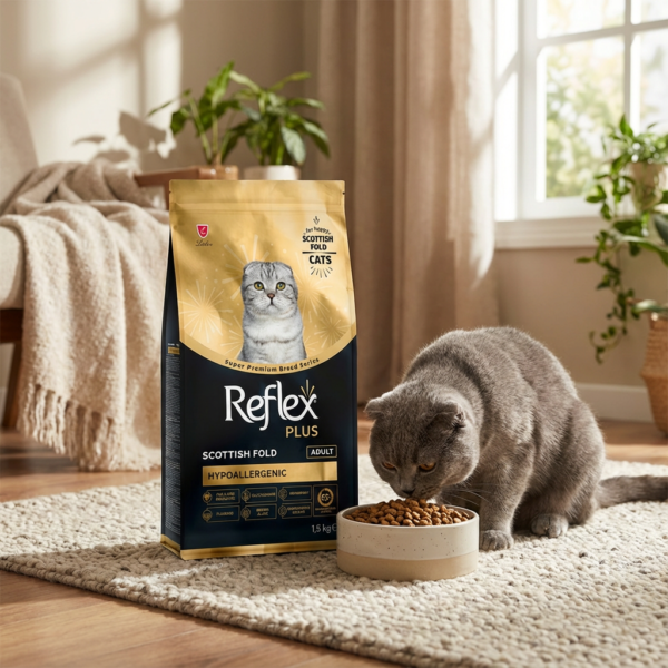 Reflex Plus Scottish Fold Yetişkin Maması 1,5 Kg kullanım görseli