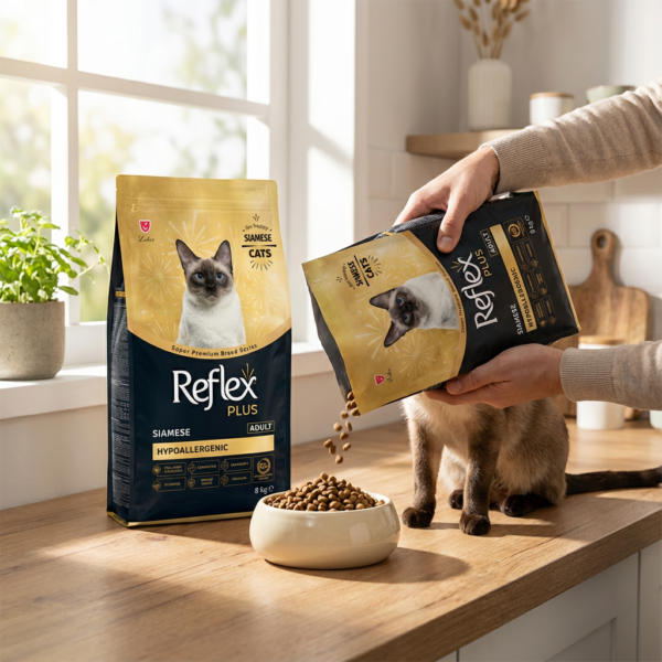 Reflex Plus Siamese Yetişkin Kedi Maması 8 Kg kullanım görseli