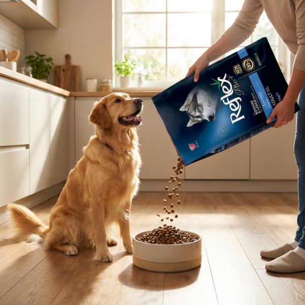 Reflex Plus Somonlu Orta ve Büyük Irk Yetişkin Köpek Maması 15 Kg kullanım görseli