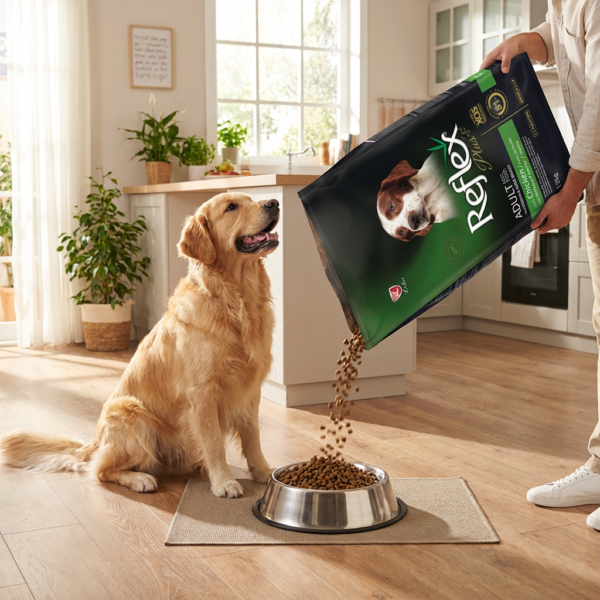 Reflex Plus Tavuklu Orta ve Büyük Irk Yetişkin Köpek Maması 15 Kg kullanım görseli