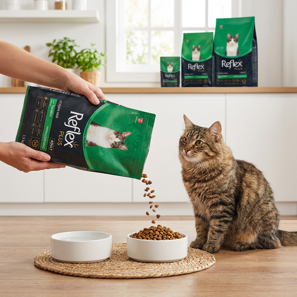 Reflex Plus Tavuklu Yetişkin Kedi Maması 1,5 Kg kullanım görseli