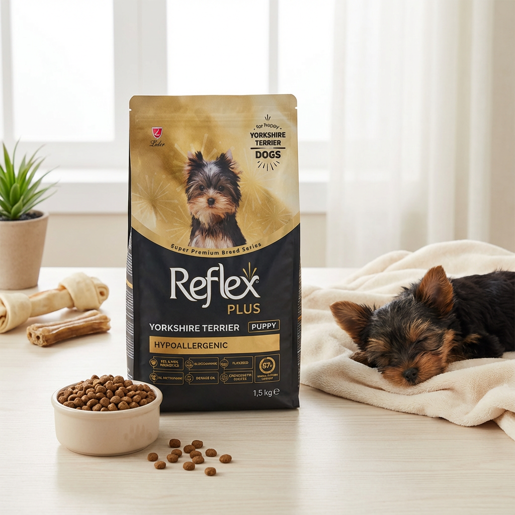 Reflex Plus Yorkshire Terrier Yavru Köpek Maması 1,5 Kg kullanım görseli